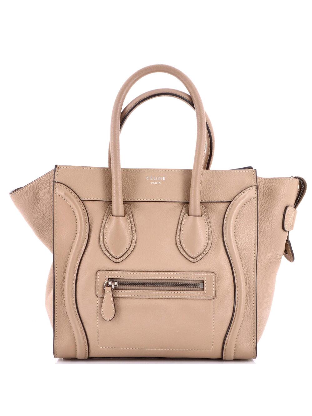 Celine Luggage Bag Grainy Leather Micro #253708C12B
